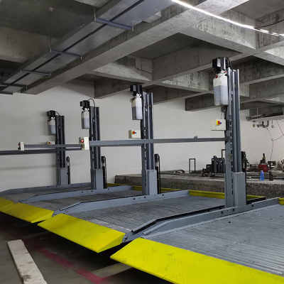 嵩明平面車庫 升降橫移停車設(shè)備 祿勸兩柱兩層車庫