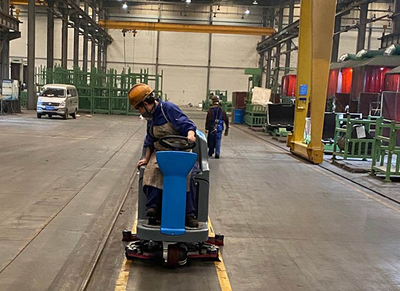 好圣汽車零部件制造廠用洗地機選擇成都宏雯公司